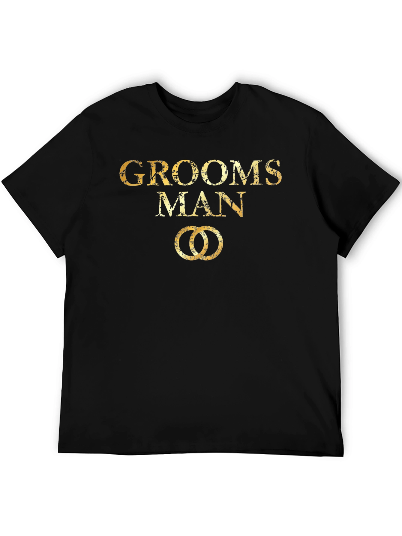 Camiseta Hombre Groomsman Dorada Boda