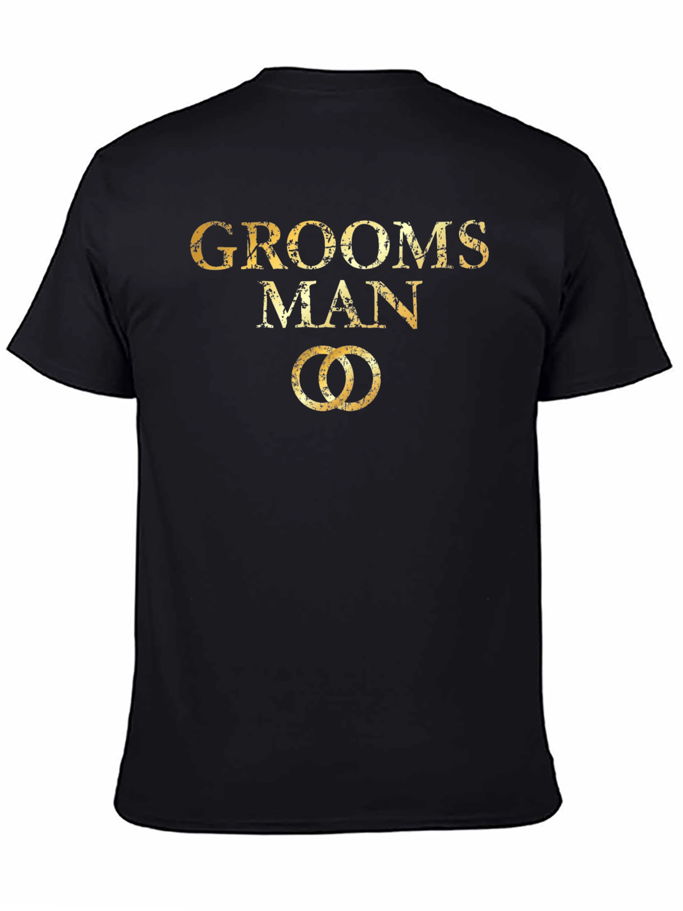 Camiseta Hombre Groomsman Dorada Boda