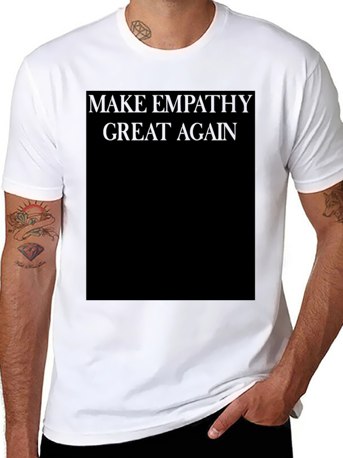 Camiseta Negra: Make Empathy Great Again