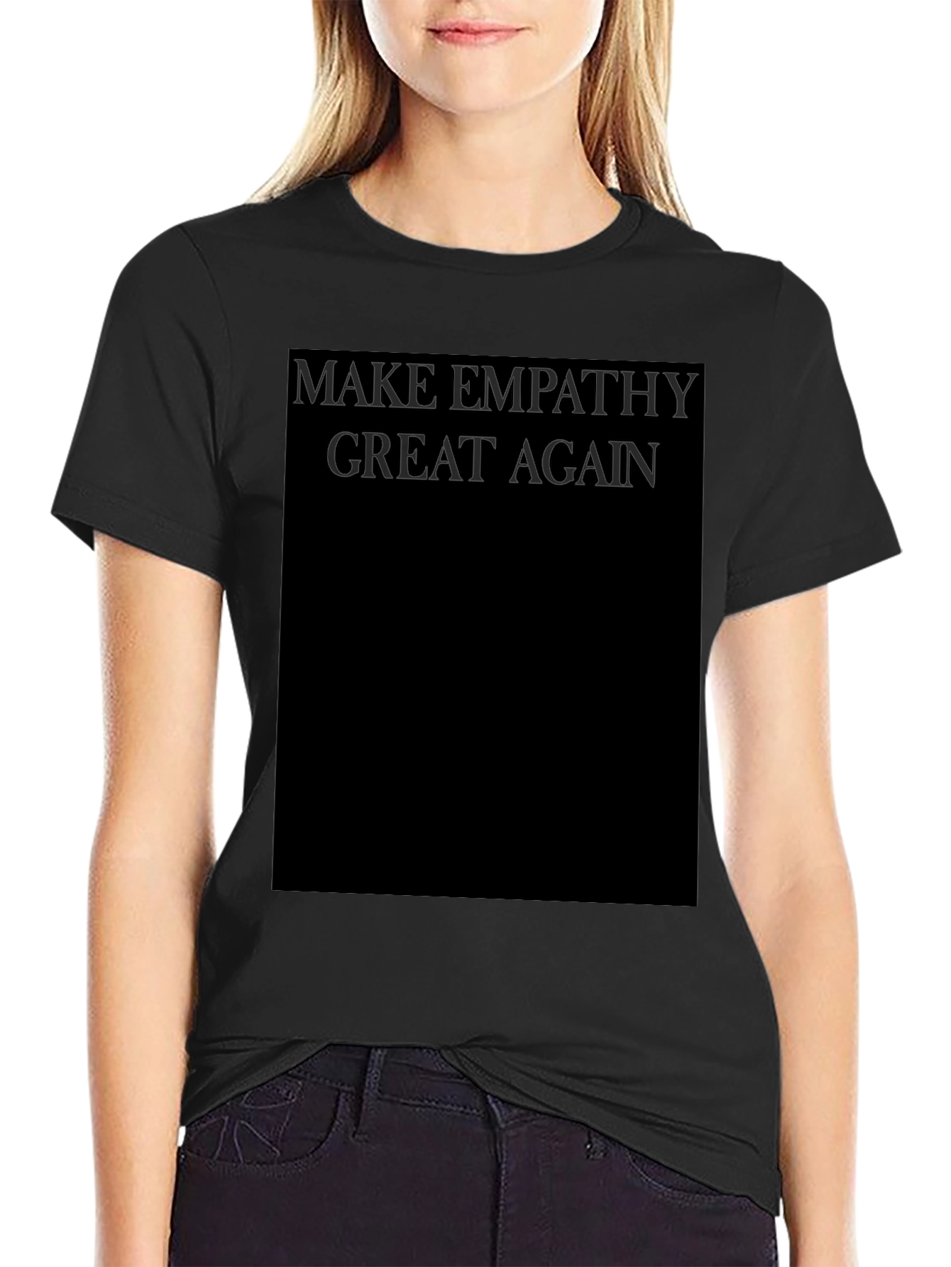 Camiseta Negra: Make Empathy Great Again
