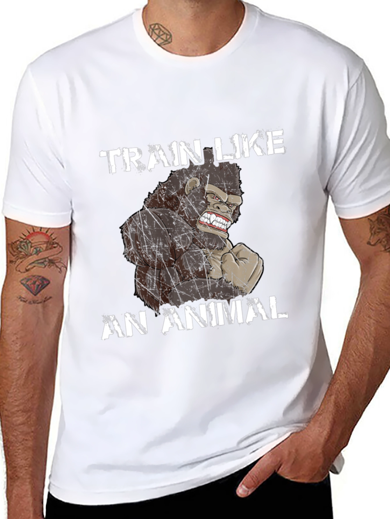 Camiseta Negra: Entrena Como Animal