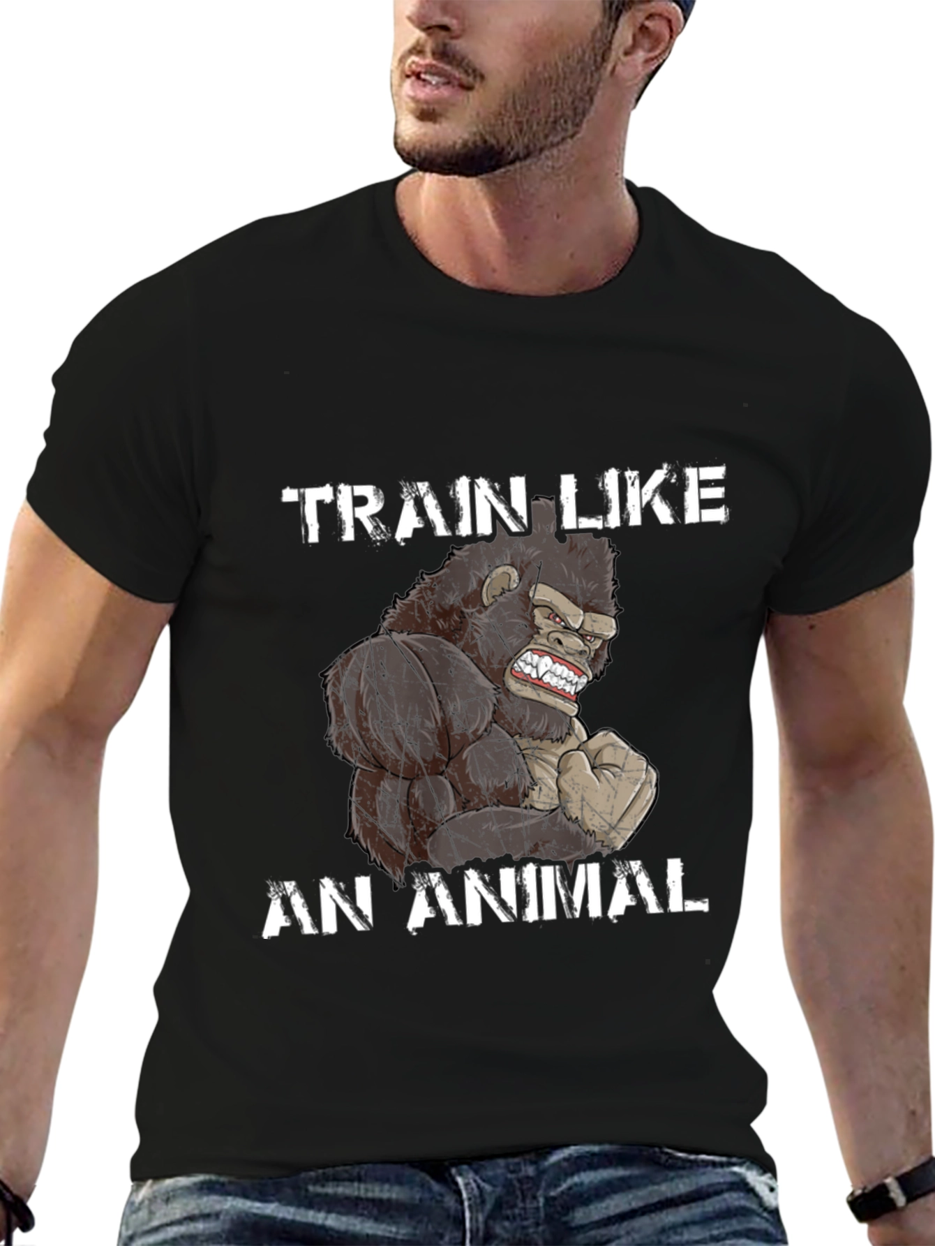 Camiseta Negra: Entrena Como Animal