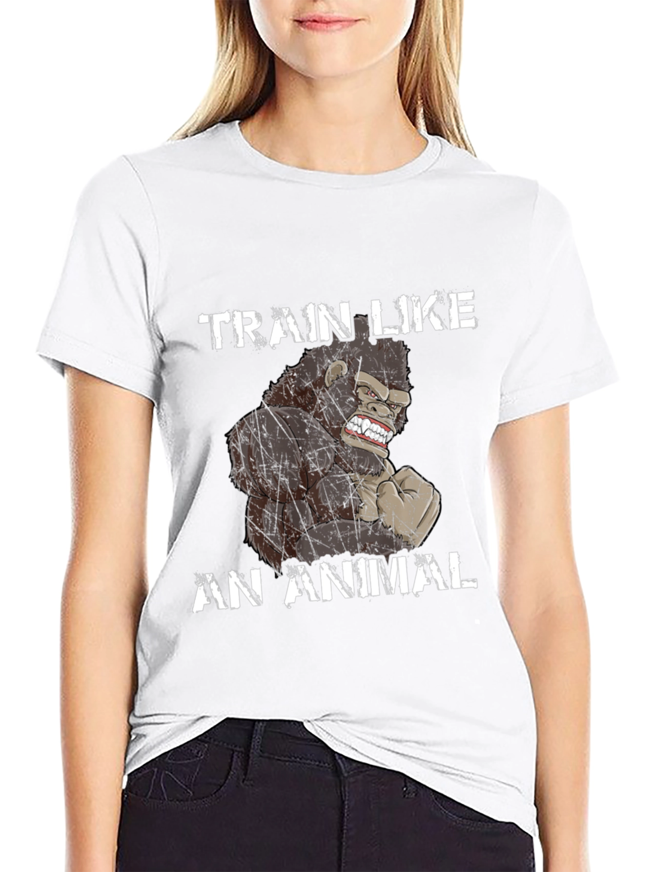 Camiseta Negra: Entrena Como Animal