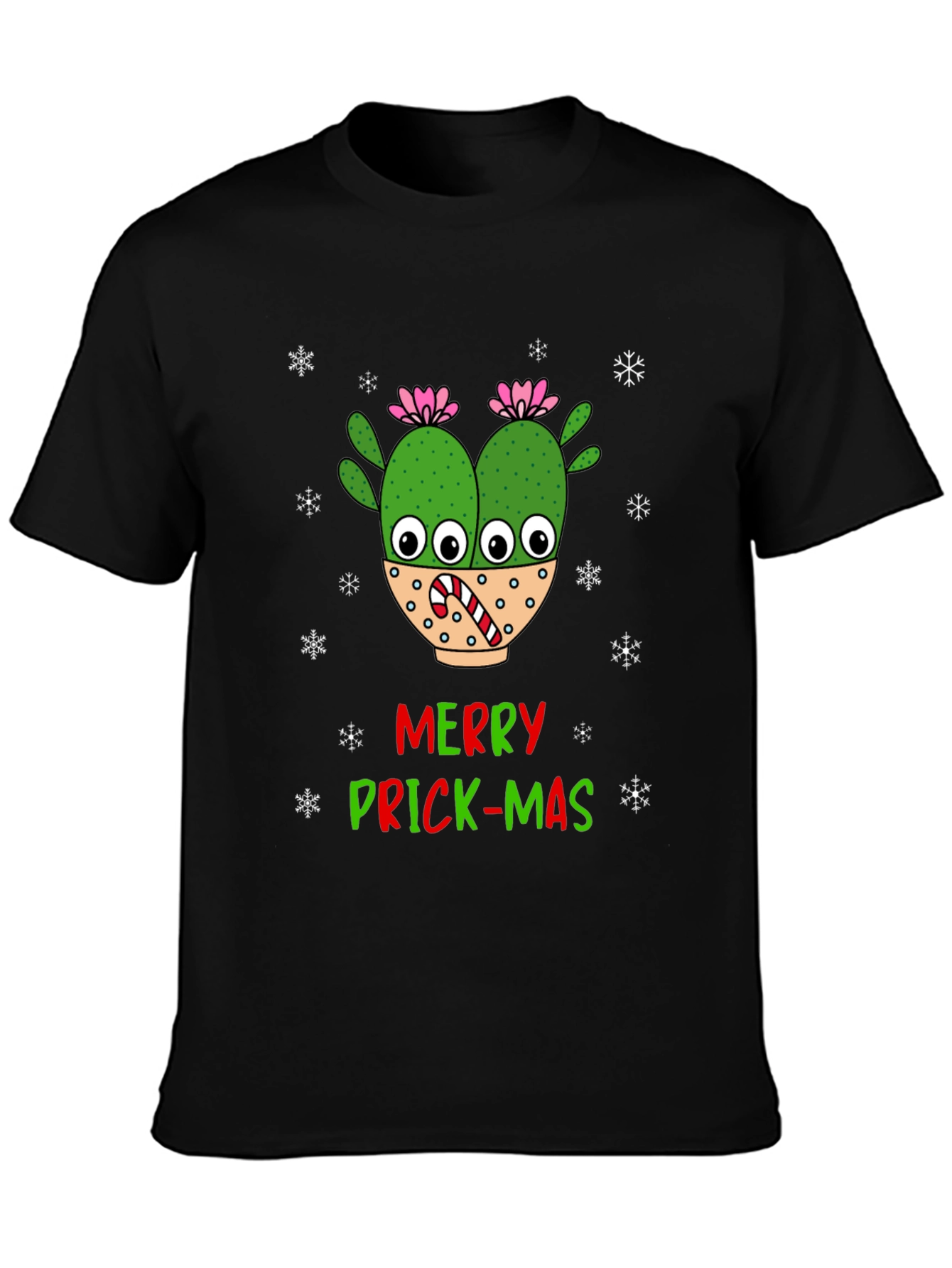 Camiseta Navideña Cactus Merry Prick-Mas