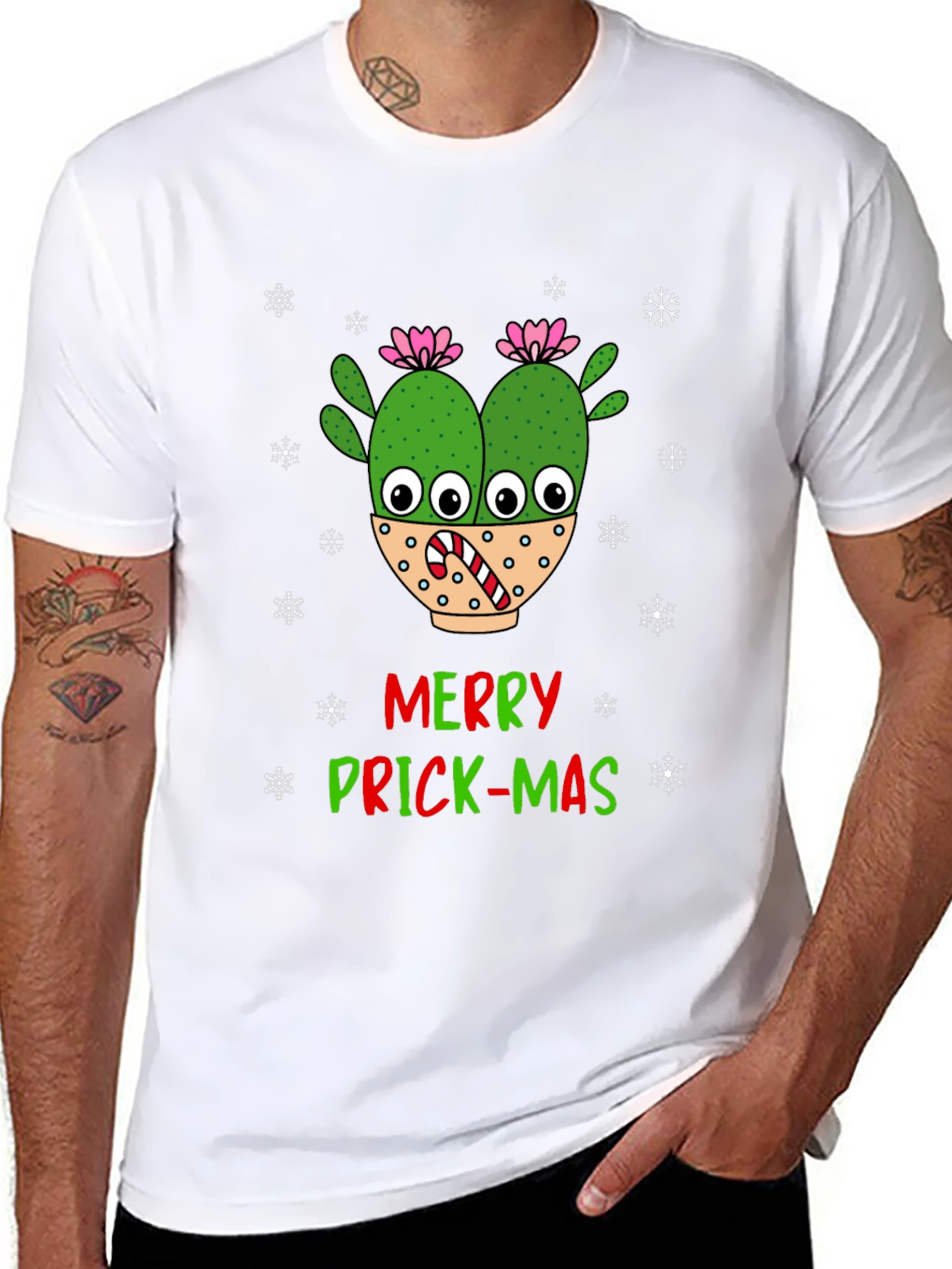 Camiseta Navideña Cactus Merry Prick-Mas