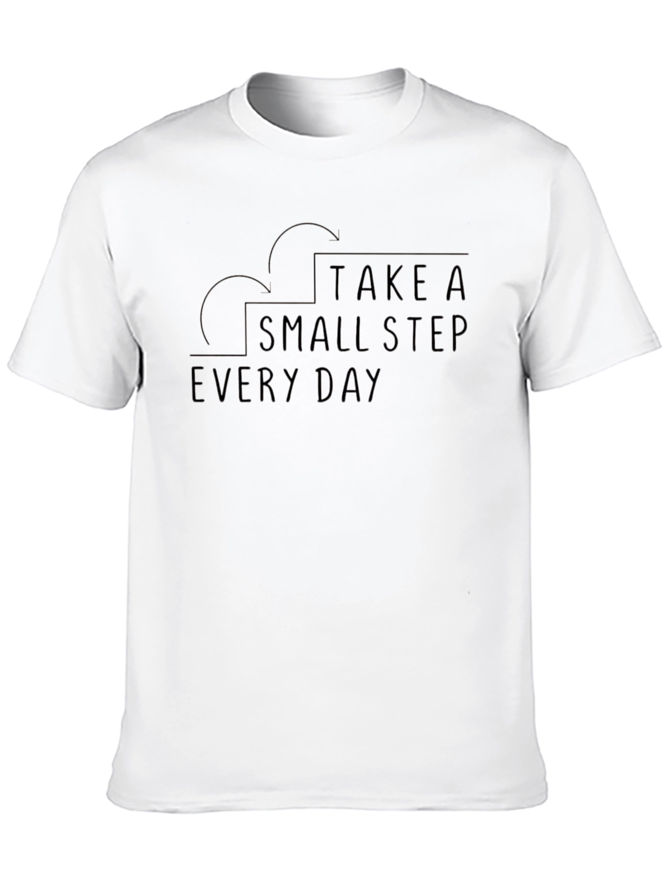 Take A Small Step Every Day Black T-Shirt