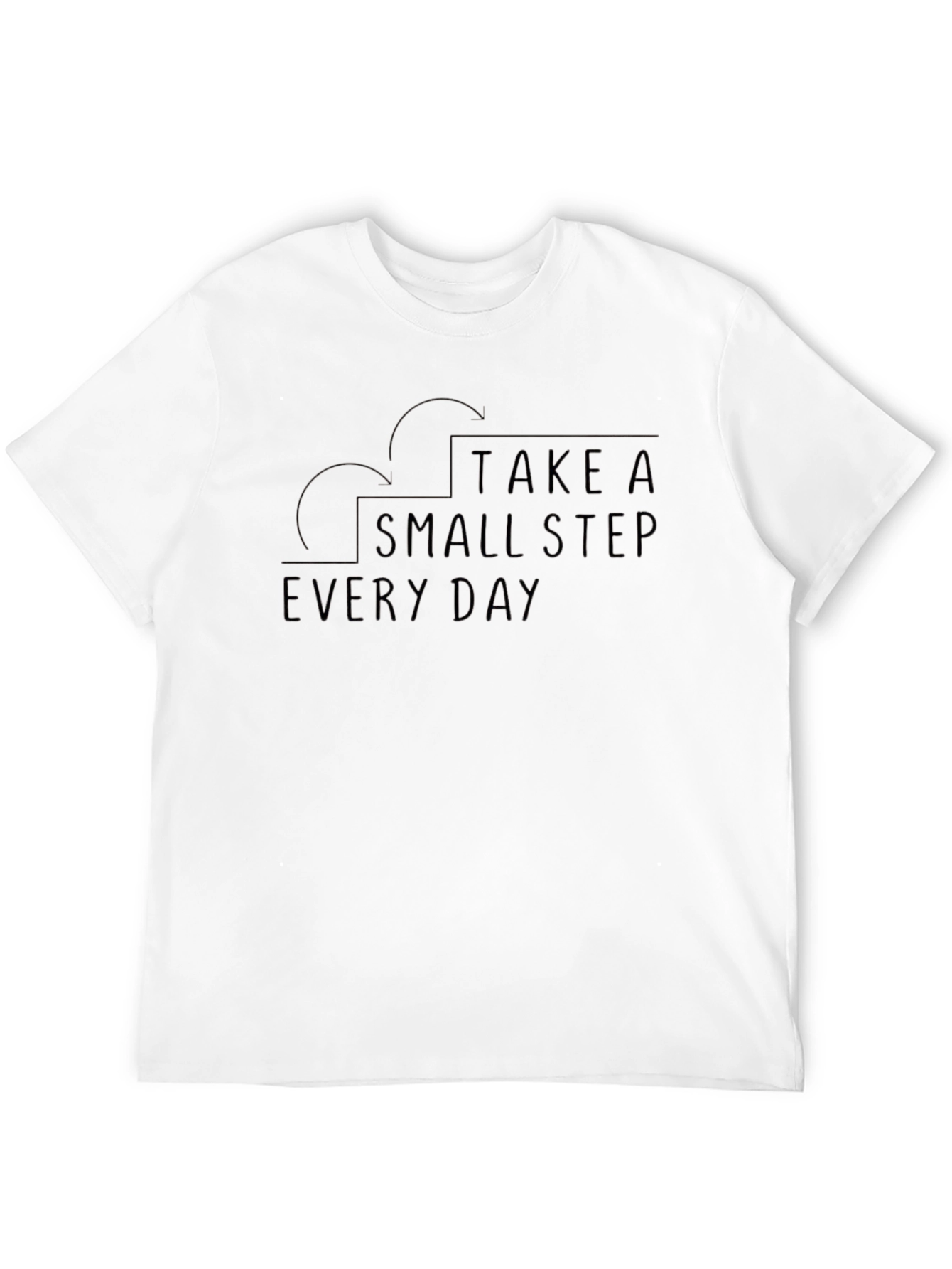 Take A Small Step Every Day Black T-Shirt