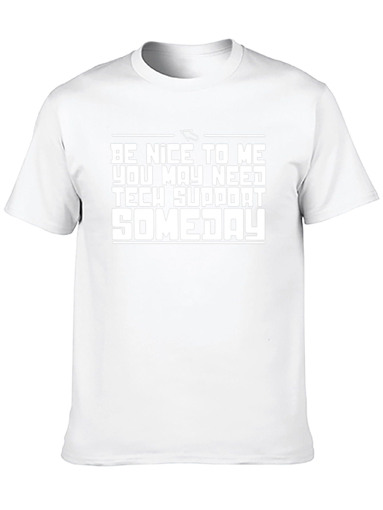Camiseta Negra: Sé amable quizás necesites soporte técnico