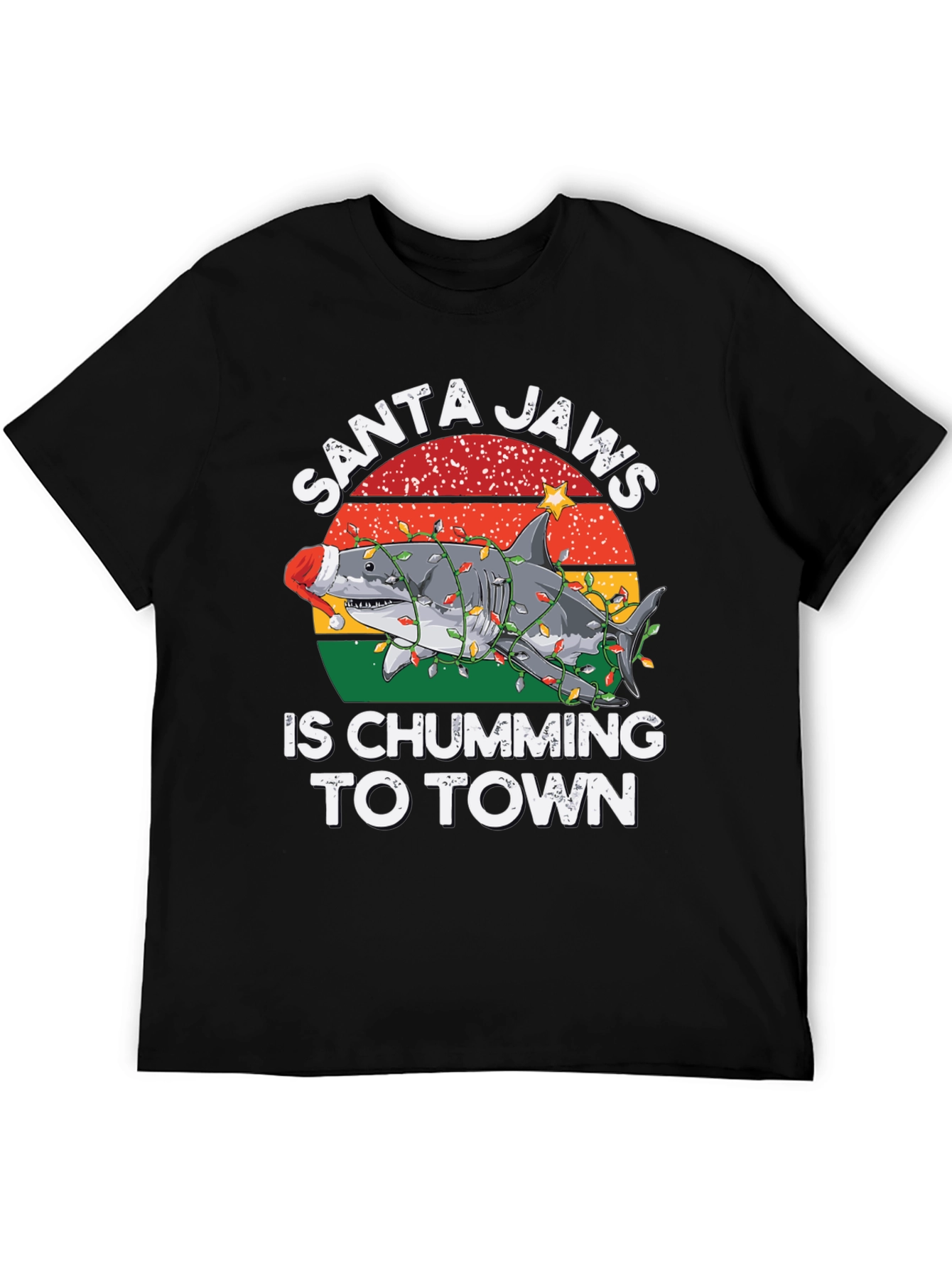 Camiseta Santa Jaws Is Chumming To Town