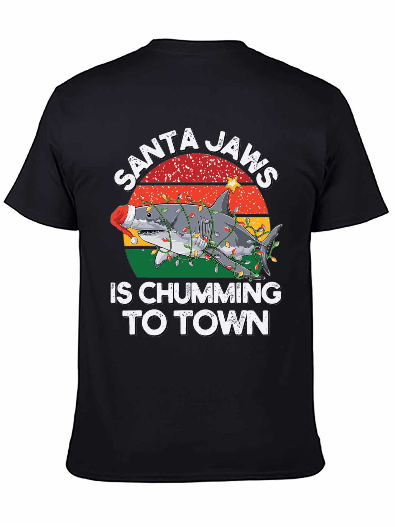 Camiseta Santa Jaws Is Chumming To Town