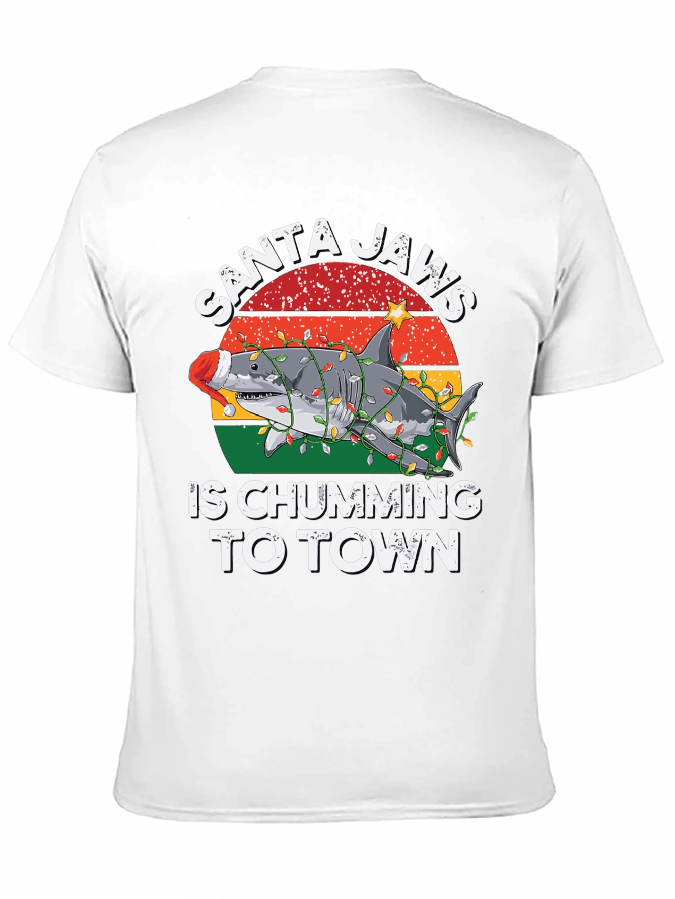 Camiseta Santa Jaws Is Chumming To Town