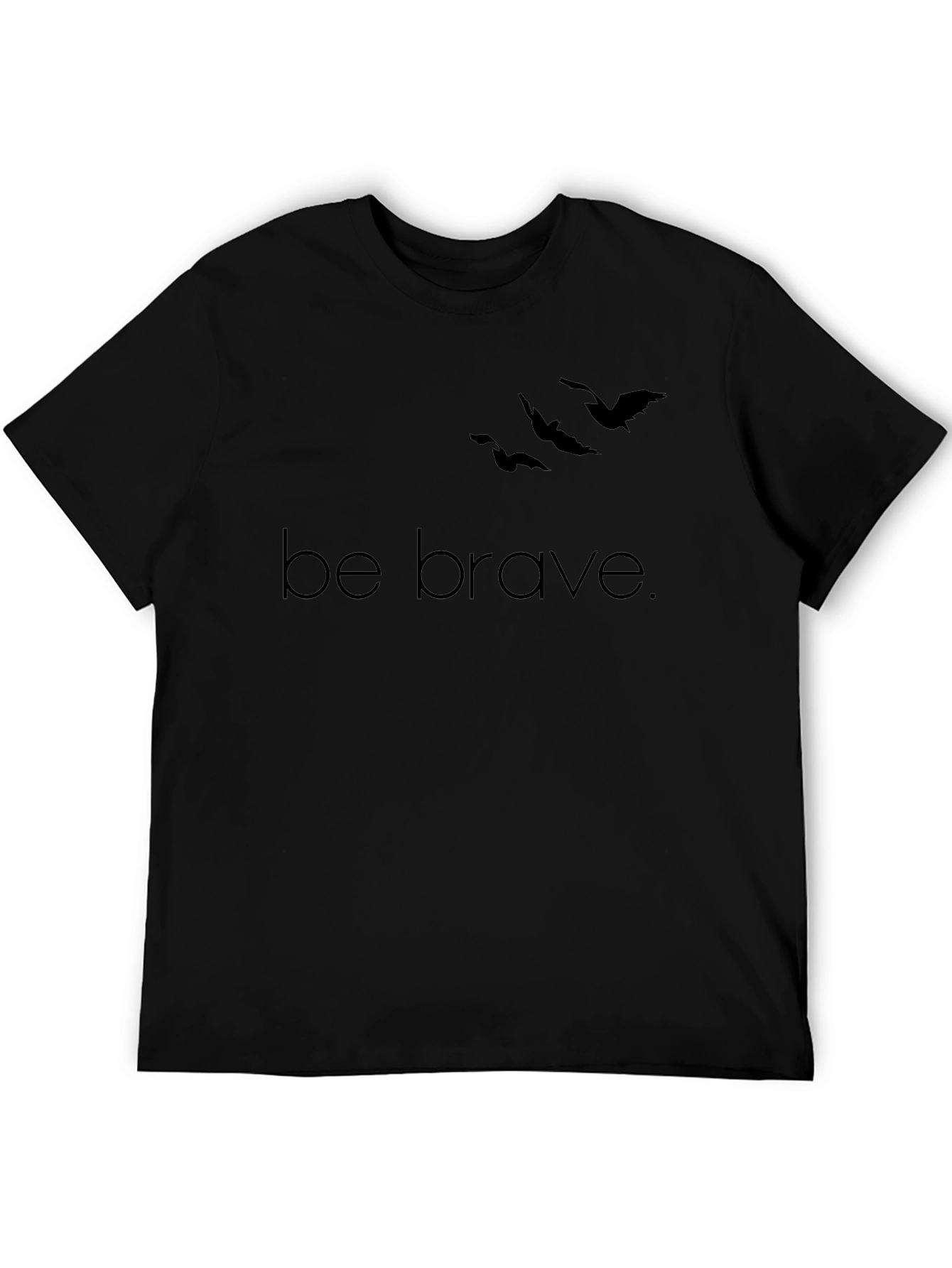 Camiseta Negra Be Brave para Hombre