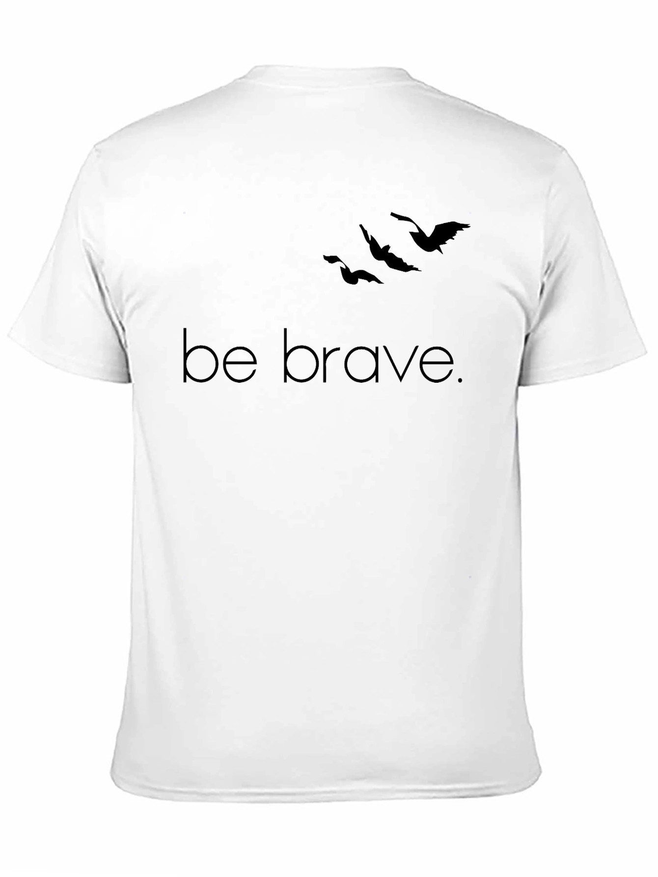 Camiseta Negra Be Brave para Hombre