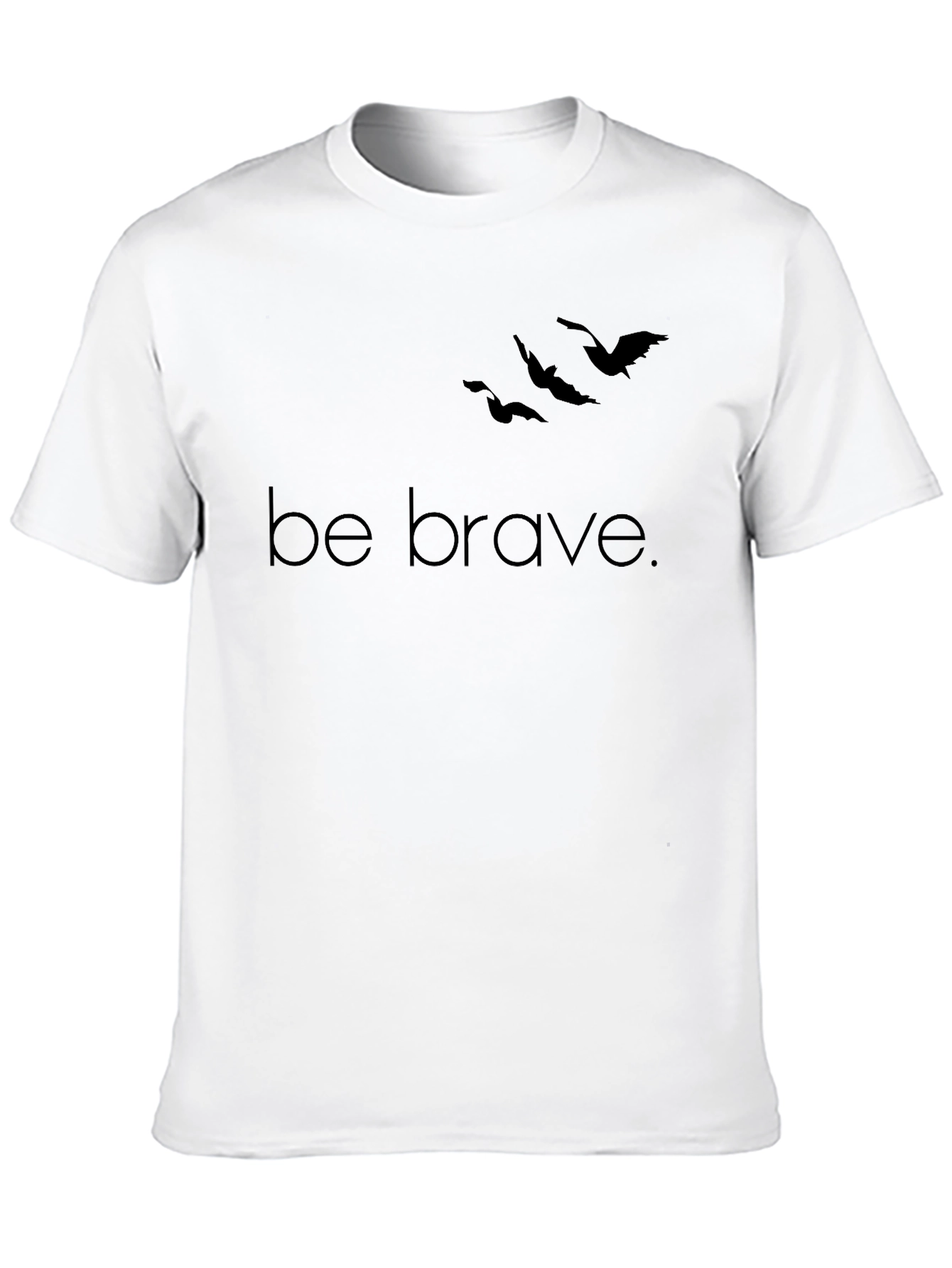 Camiseta Negra Be Brave para Hombre