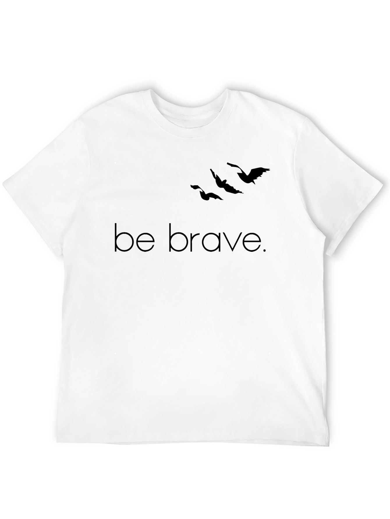 Camiseta Negra Be Brave para Hombre
