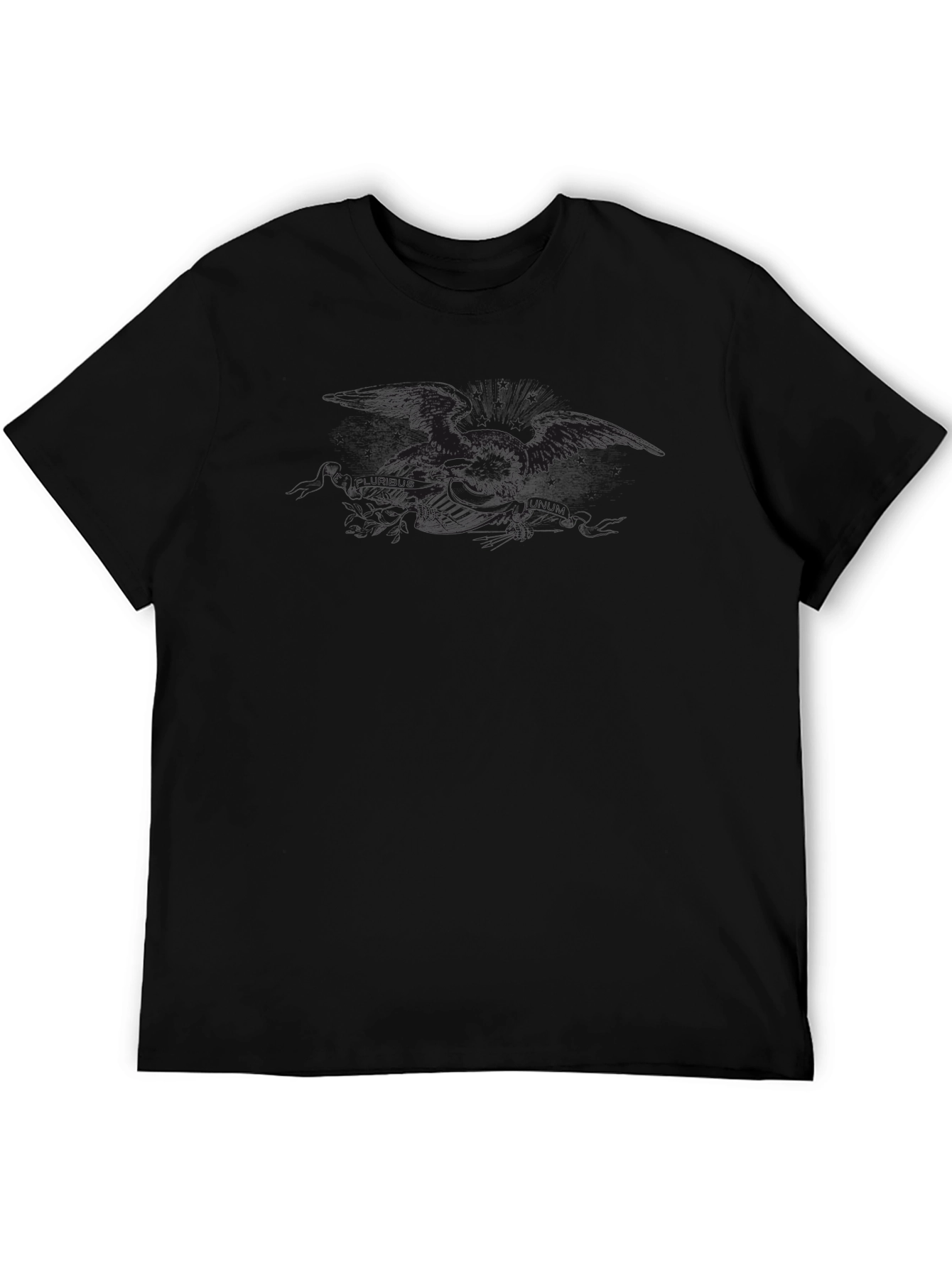 Camiseta Negra Casual de Algodón Suave
