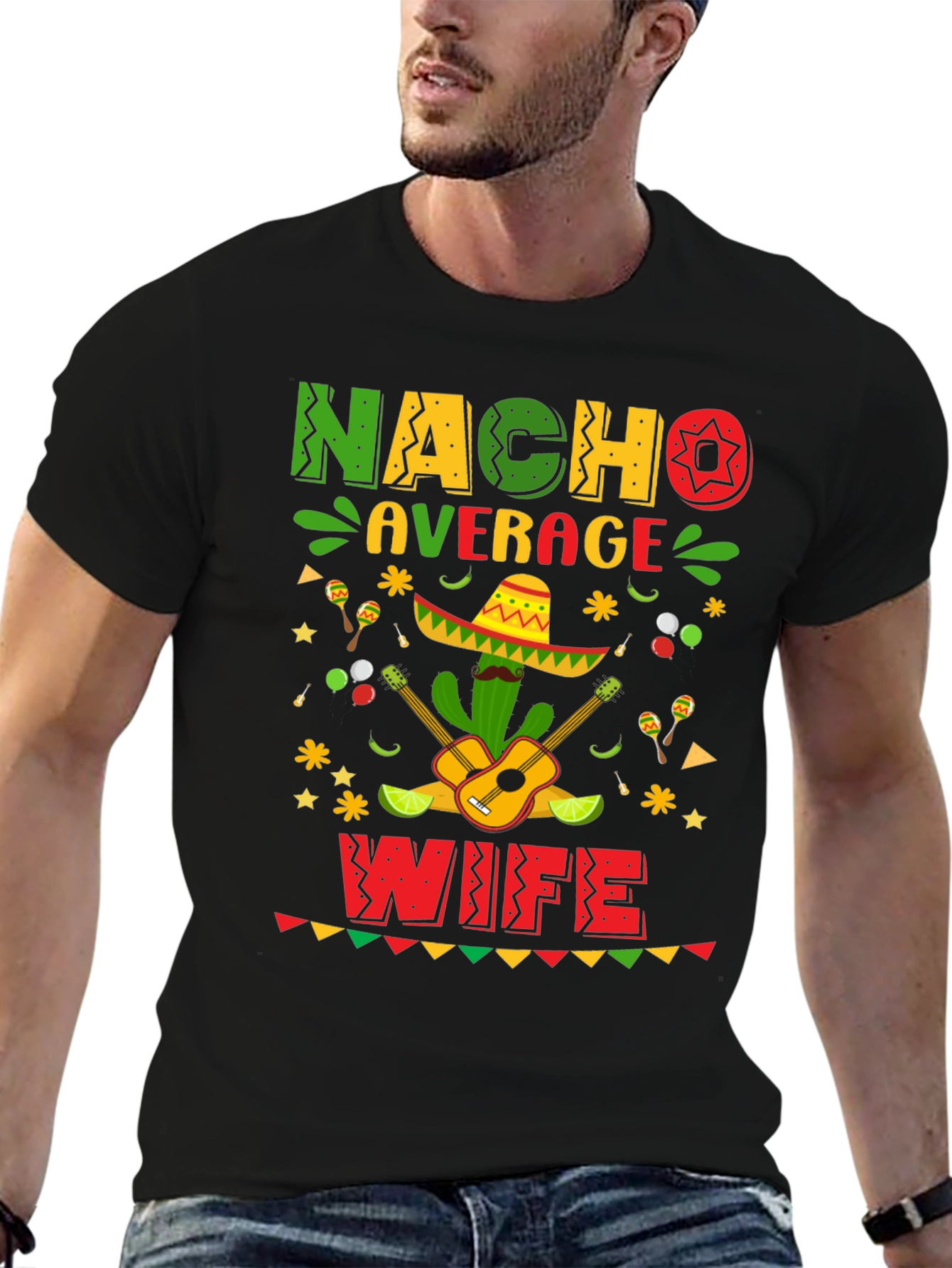 Camiseta Nacho Average Wife - Fiesta Mexicana