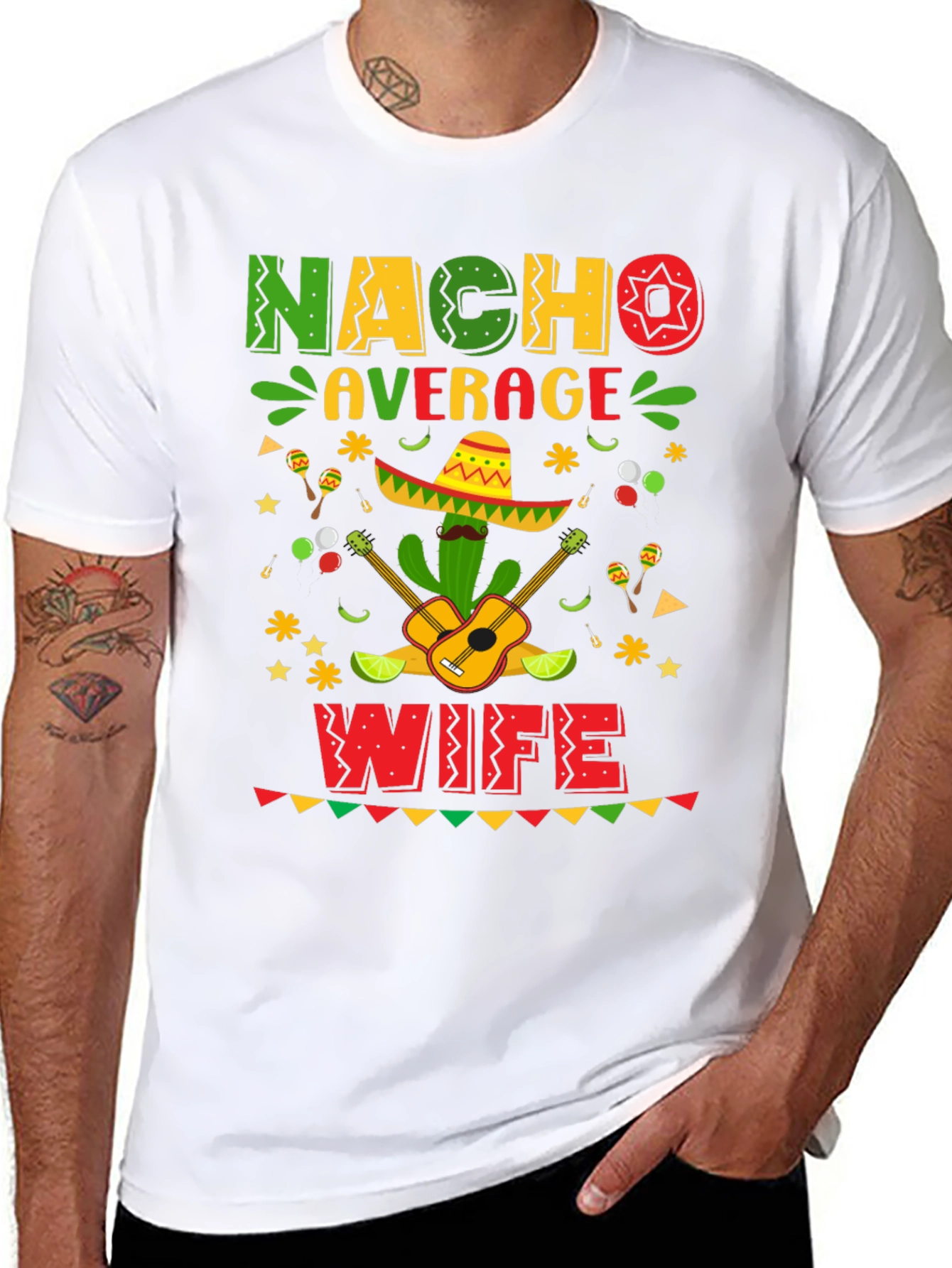 Camiseta Nacho Average Wife - Fiesta Mexicana
