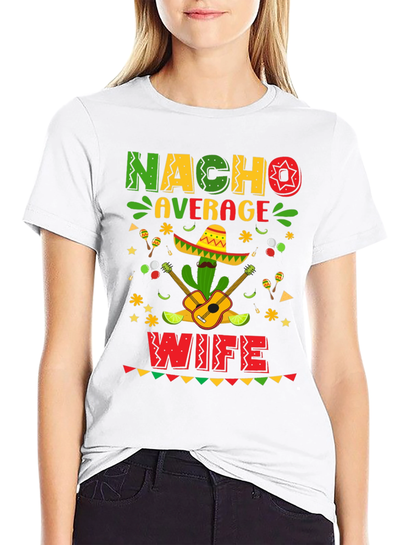 Camiseta Nacho Average Wife - Fiesta Mexicana