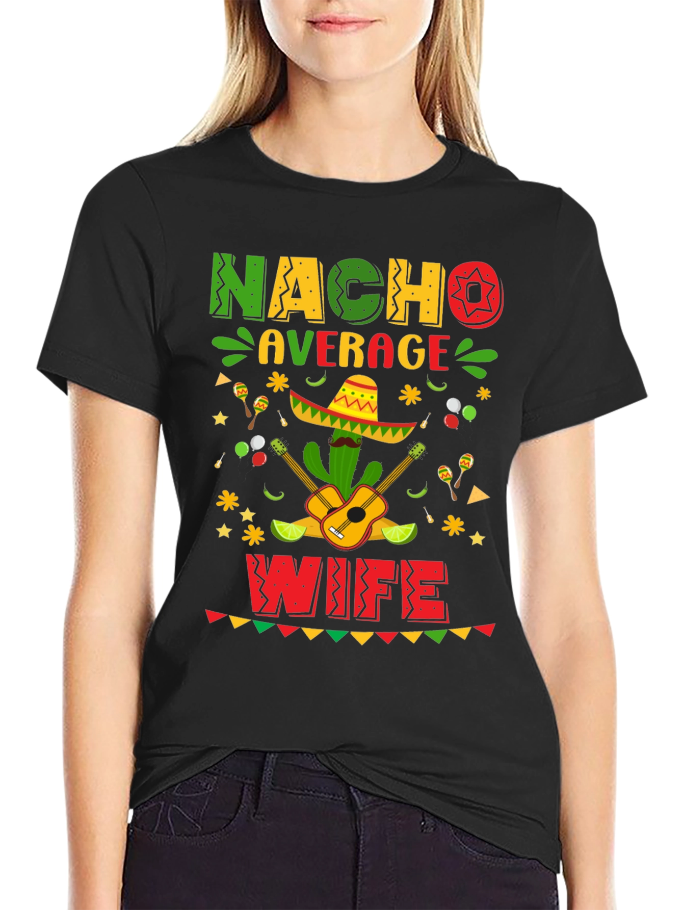 Camiseta Nacho Average Wife - Fiesta Mexicana