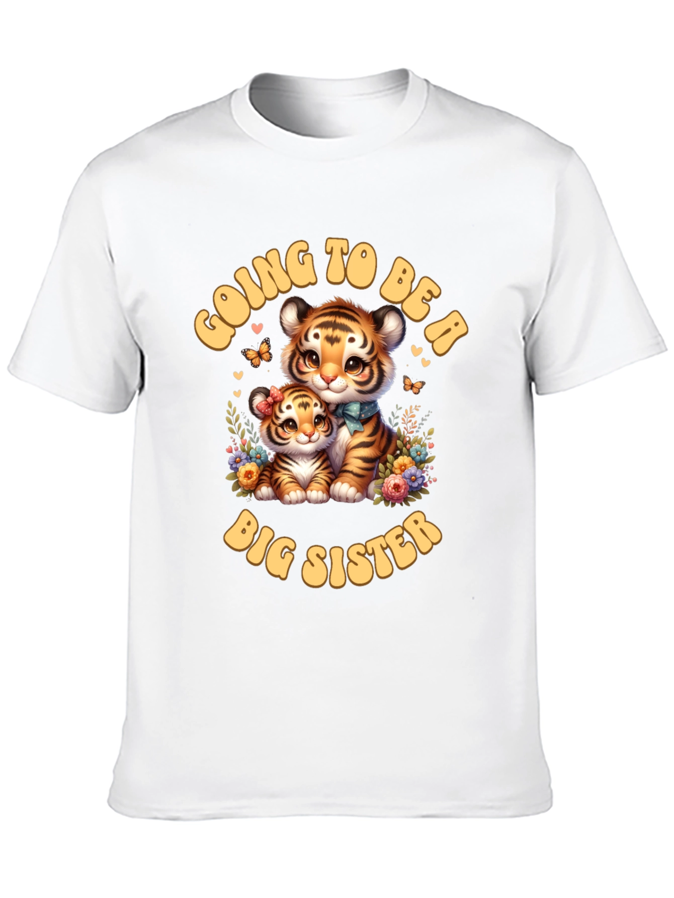 Camiseta Going to Be a Big Sister Tigres