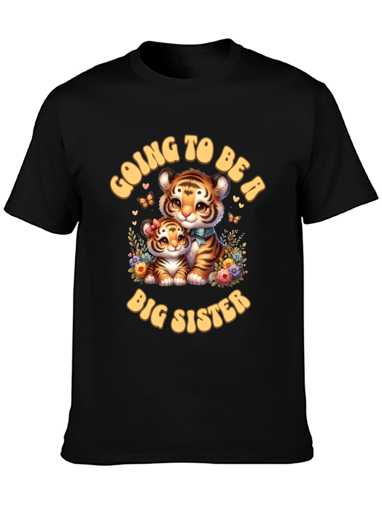 Camiseta Going to Be a Big Sister Tigres