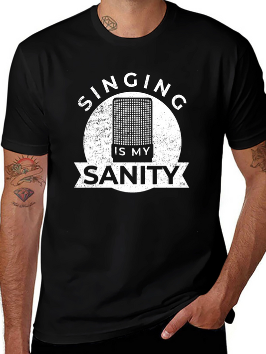 Camiseta Negra: Cantar es mi Sanidad