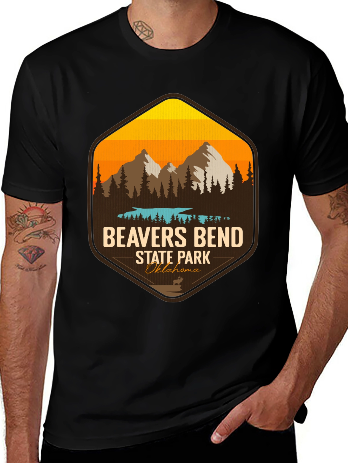 Camiseta Negra Bevers Bend State Park
