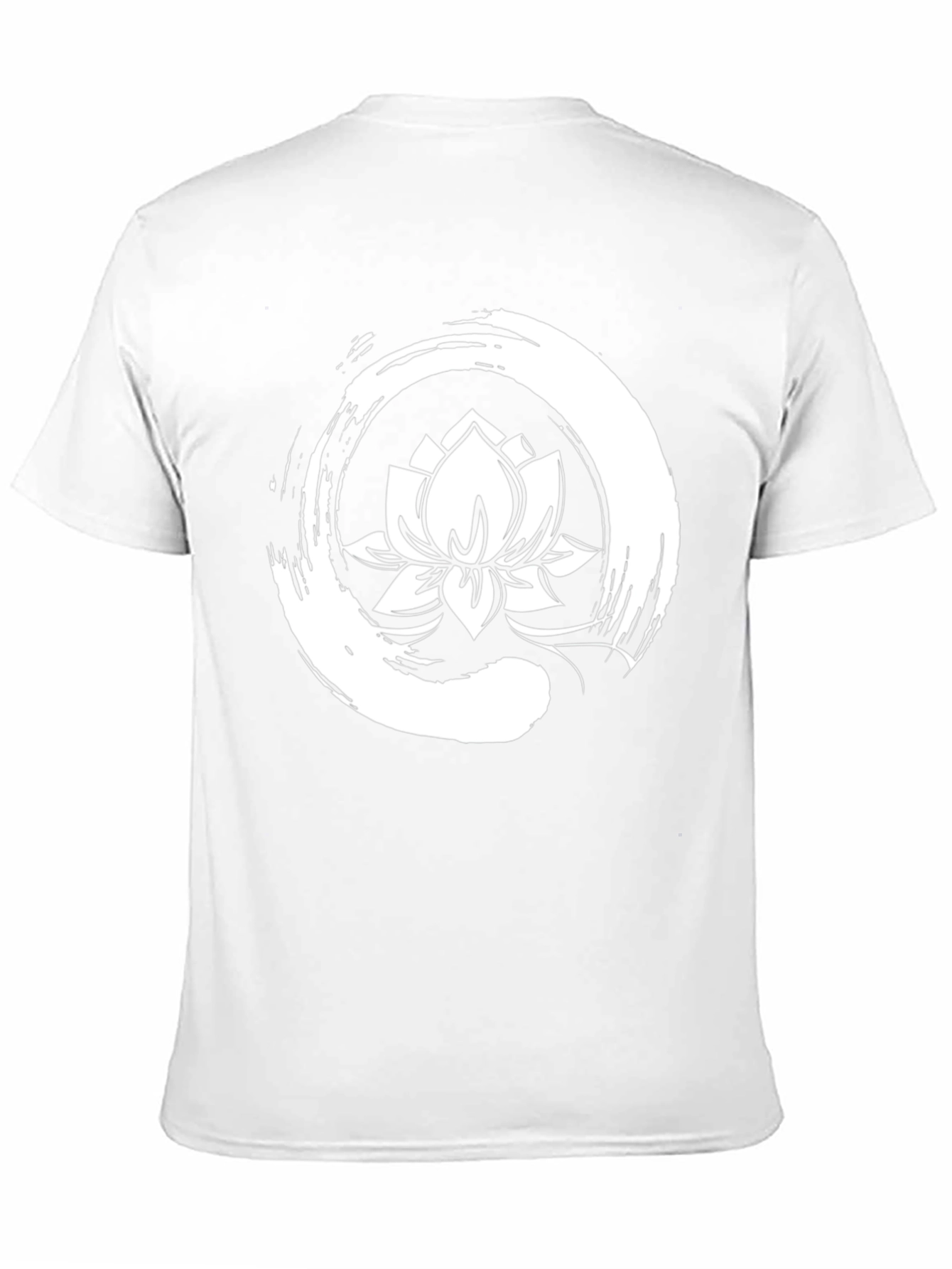 Camiseta Hombre Algodón Diseño Loto Zen