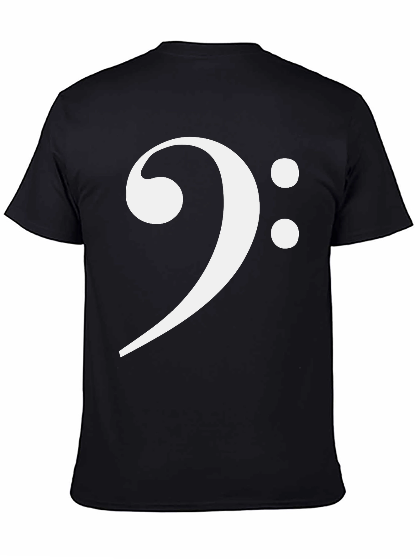 Camiseta Negra Clave de Fa Música
