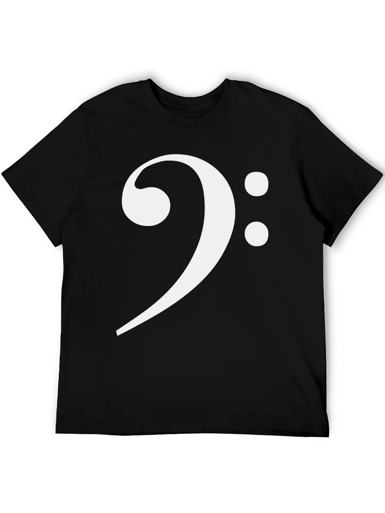 Camiseta Negra Clave de Fa Música