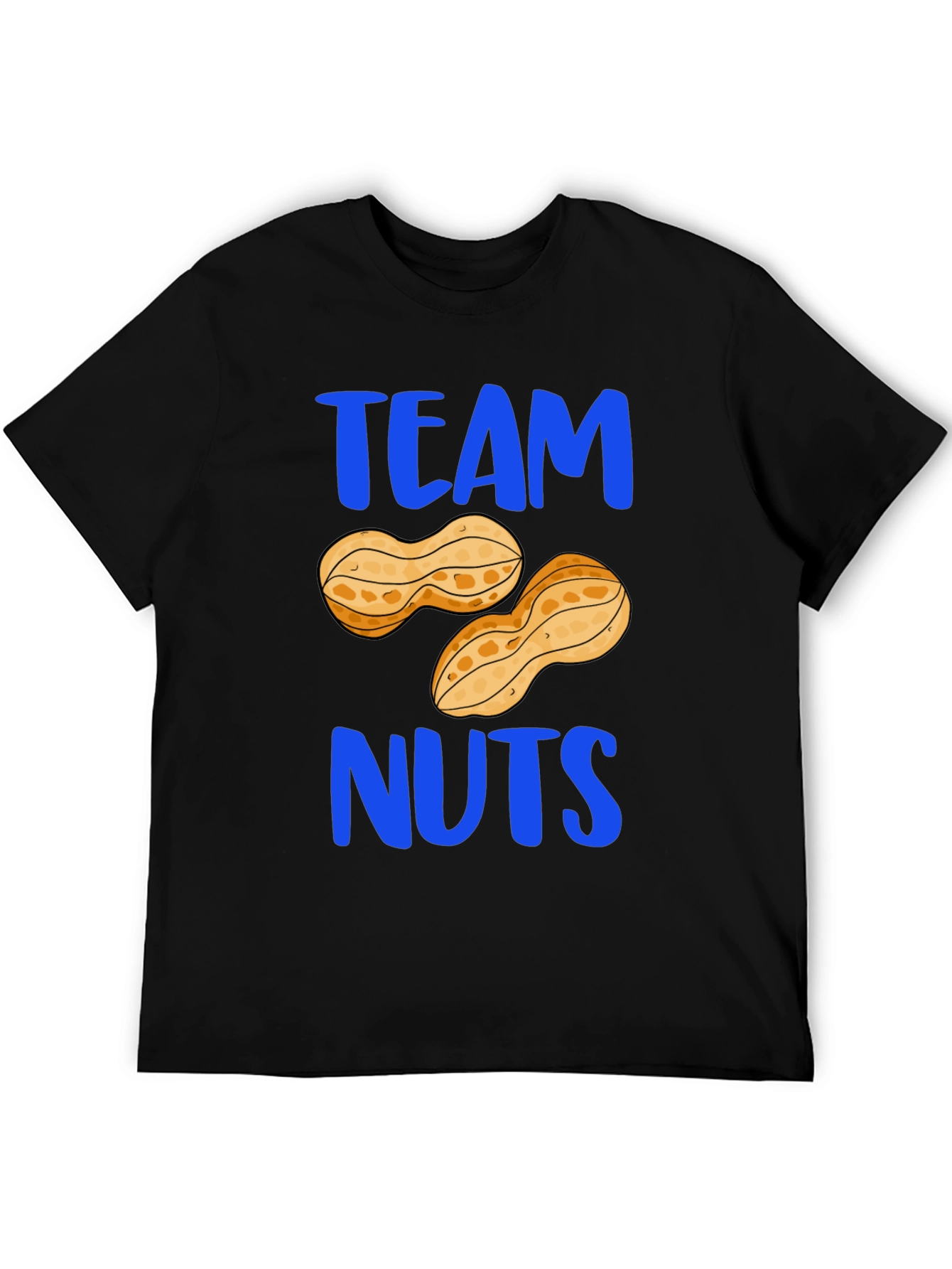 Camiseta Hombre Negra Team Nuts Divertida
