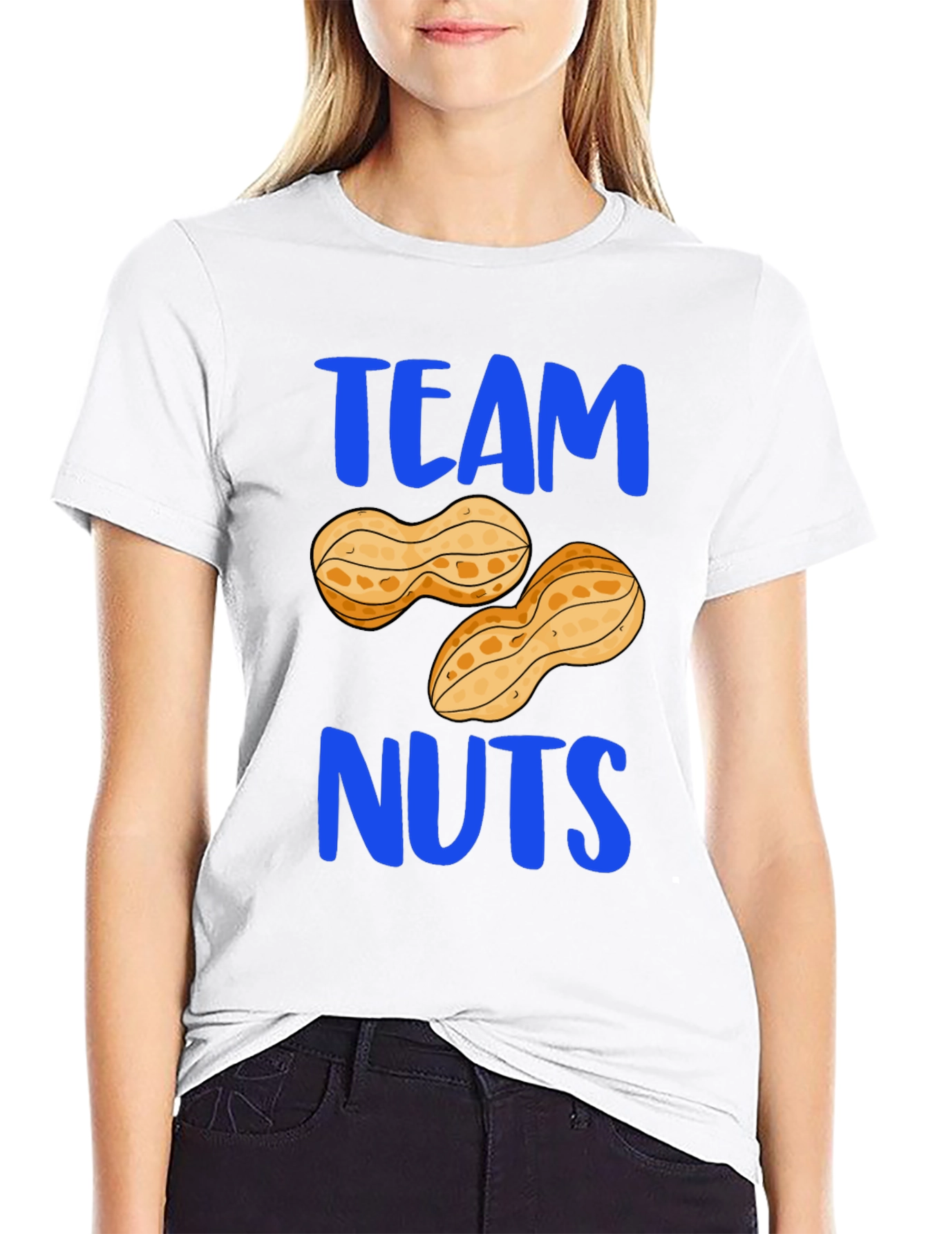 Camiseta Hombre Negra Team Nuts Divertida