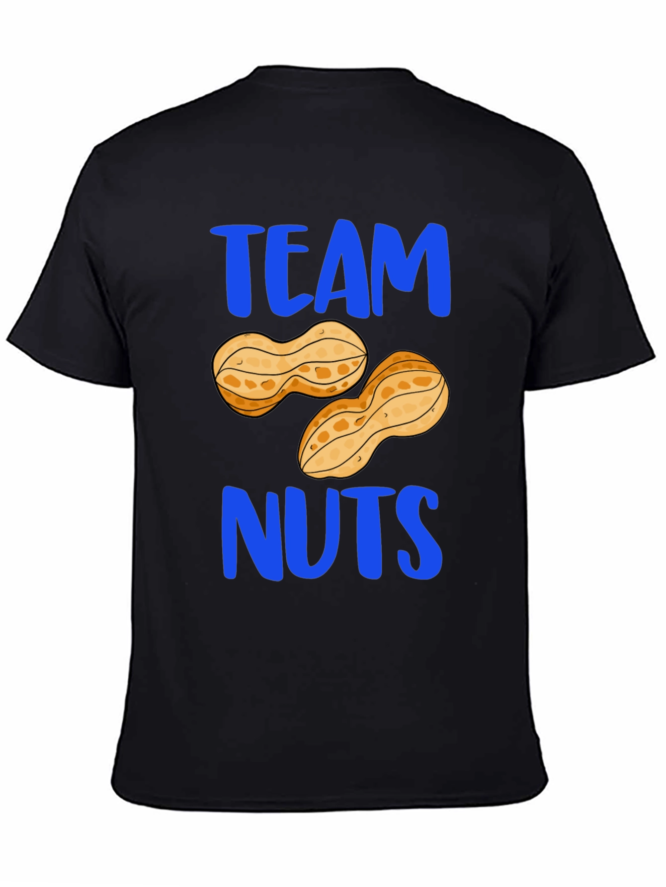 Camiseta Hombre Negra Team Nuts Divertida
