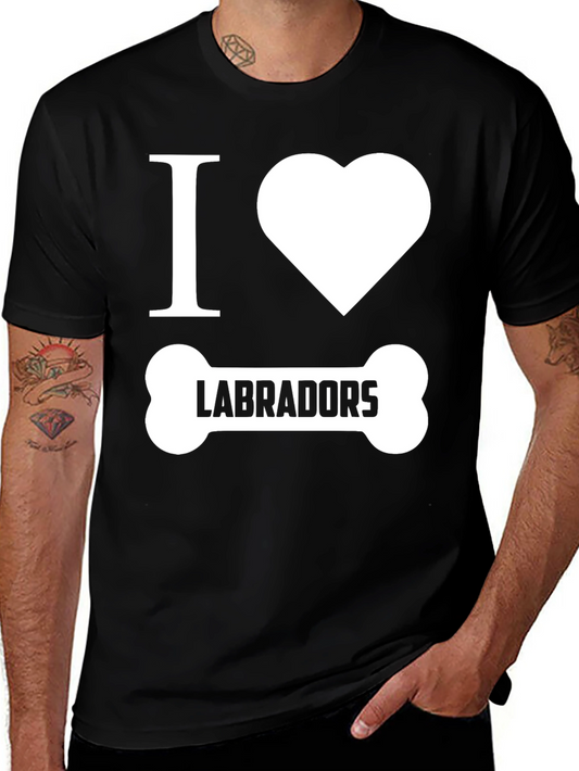Camiseta Negra Amo Labradores
