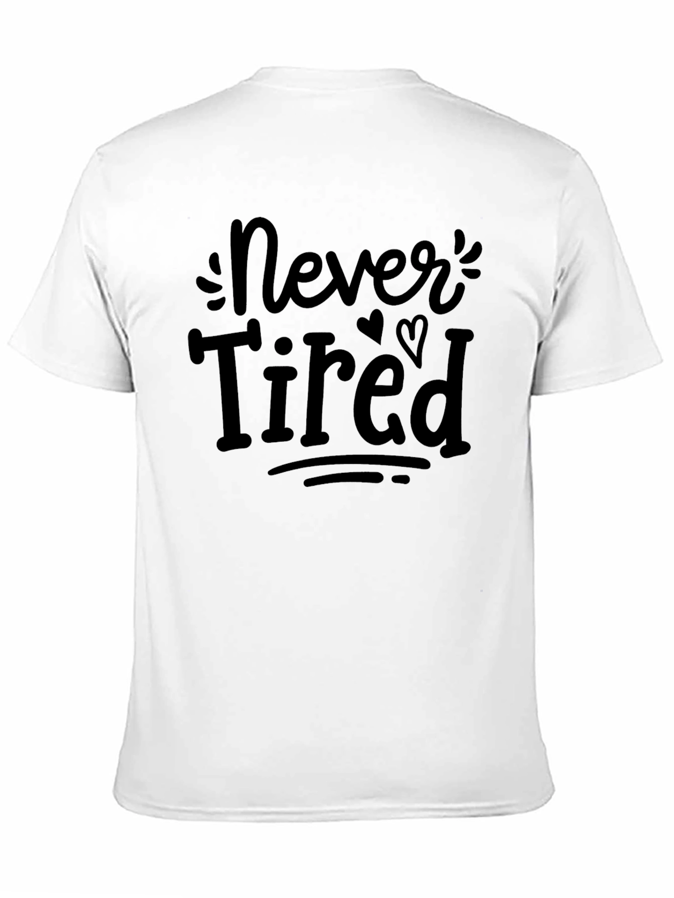 Camiseta Negra - Nunca Cansado/a