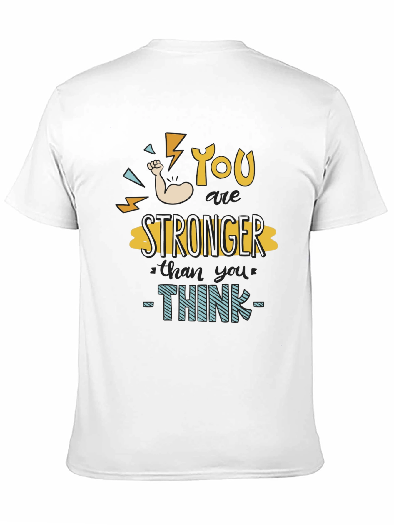 Camiseta Negra Motivacional Eres Más Fuerte