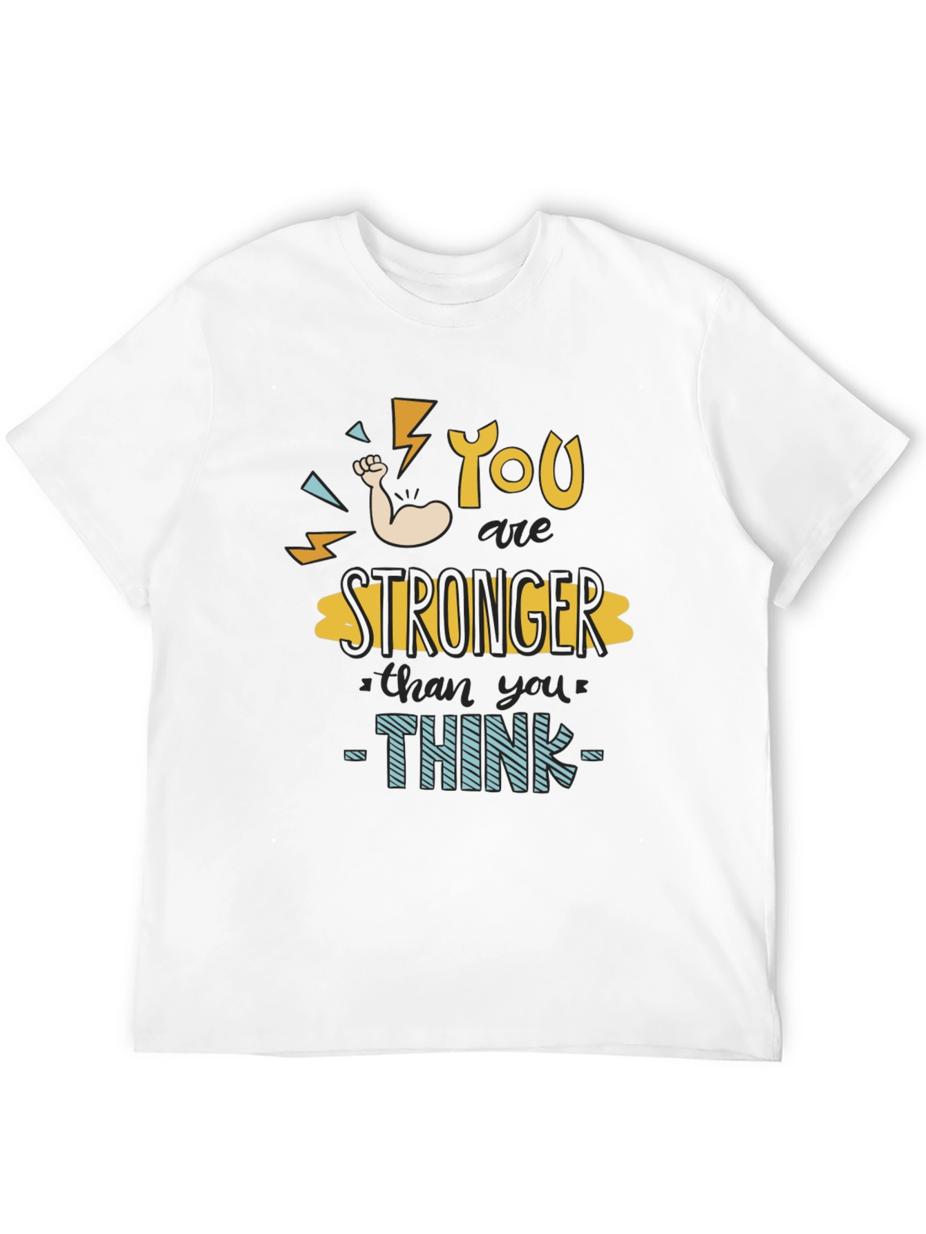 Camiseta Negra Motivacional Eres Más Fuerte
