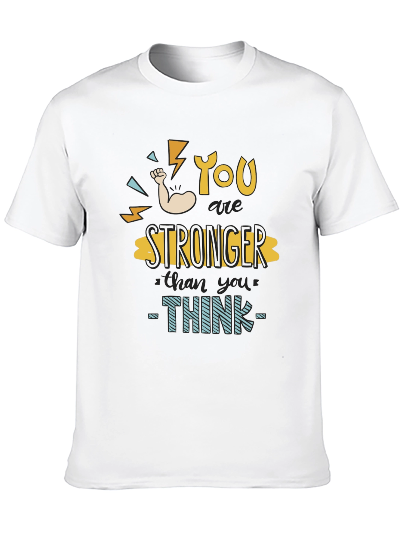 Camiseta Negra Motivacional Eres Más Fuerte