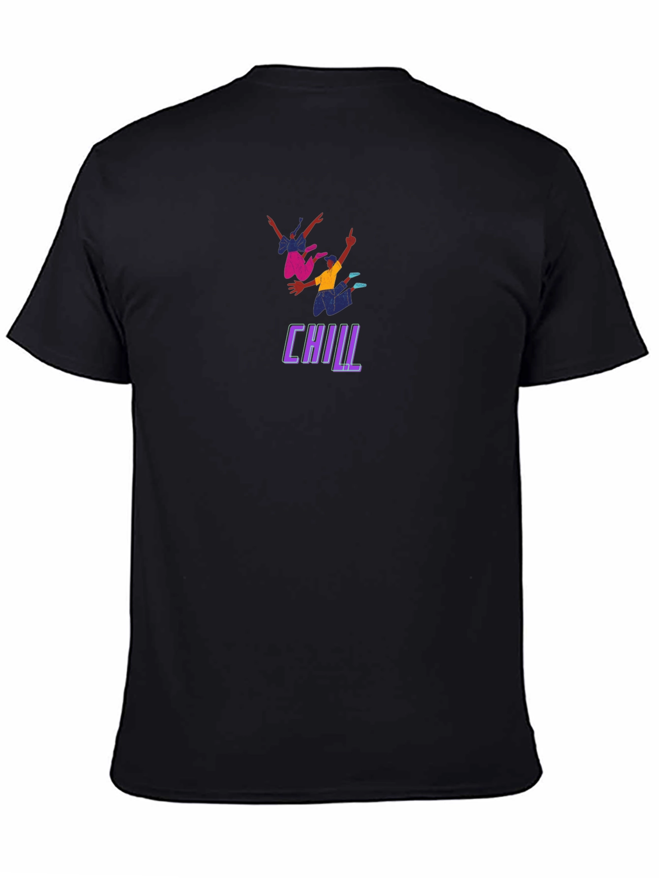 Camiseta Negra Chill para Hombre