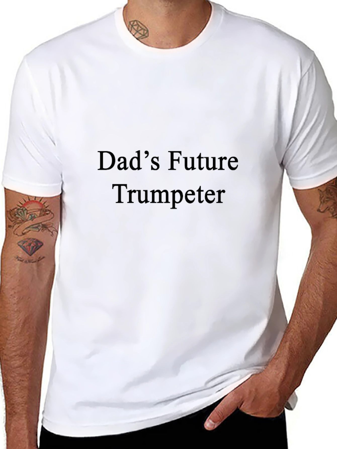 Camiseta Negra: Futuro Trompetista de Papá