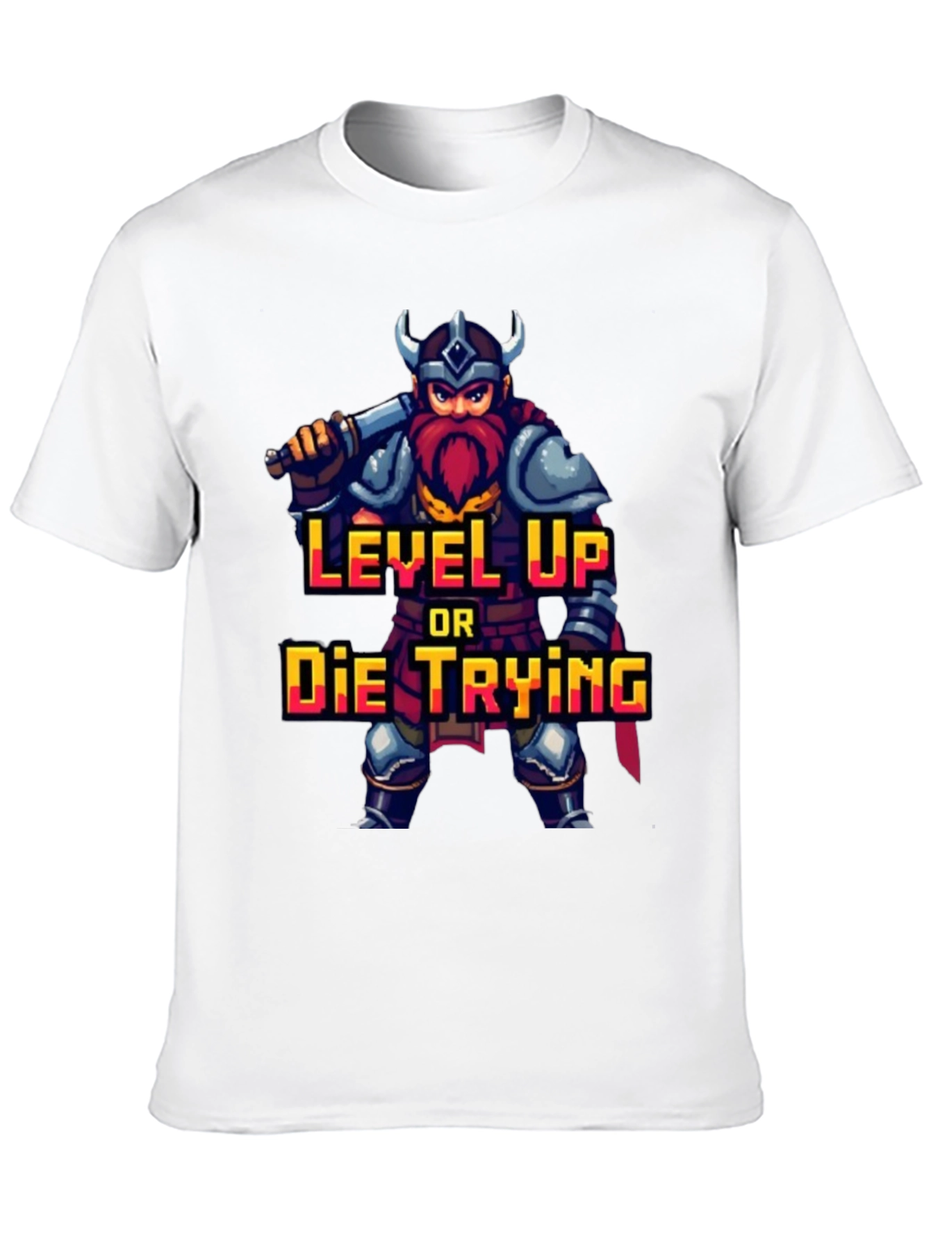 Camiseta Gamer: Sube de Nivel o Muere Intentándolo