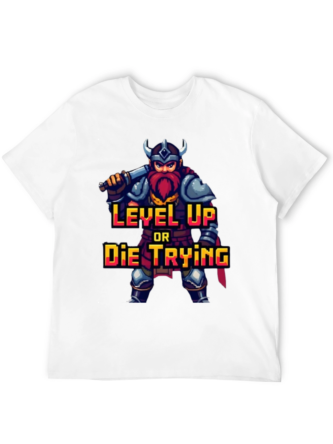 Camiseta Gamer: Sube de Nivel o Muere Intentándolo