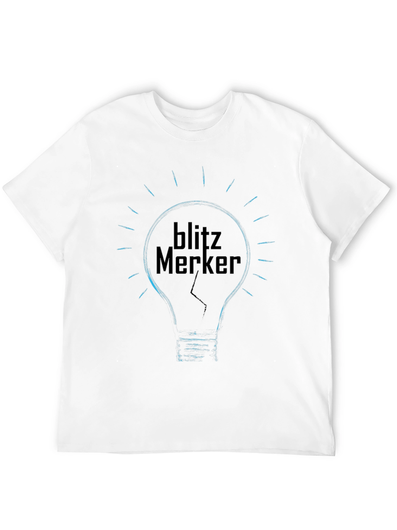 Camiseta Negra Blitz Merker Diseño Bombilla