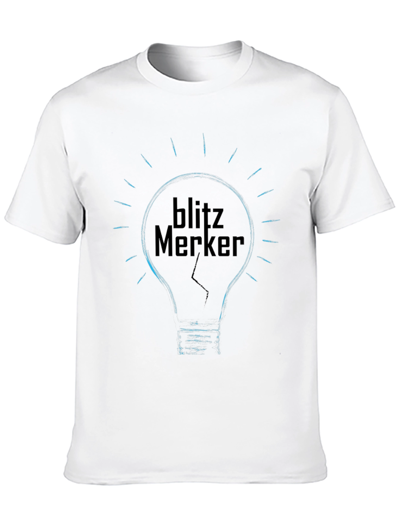 Camiseta Negra Blitz Merker Diseño Bombilla