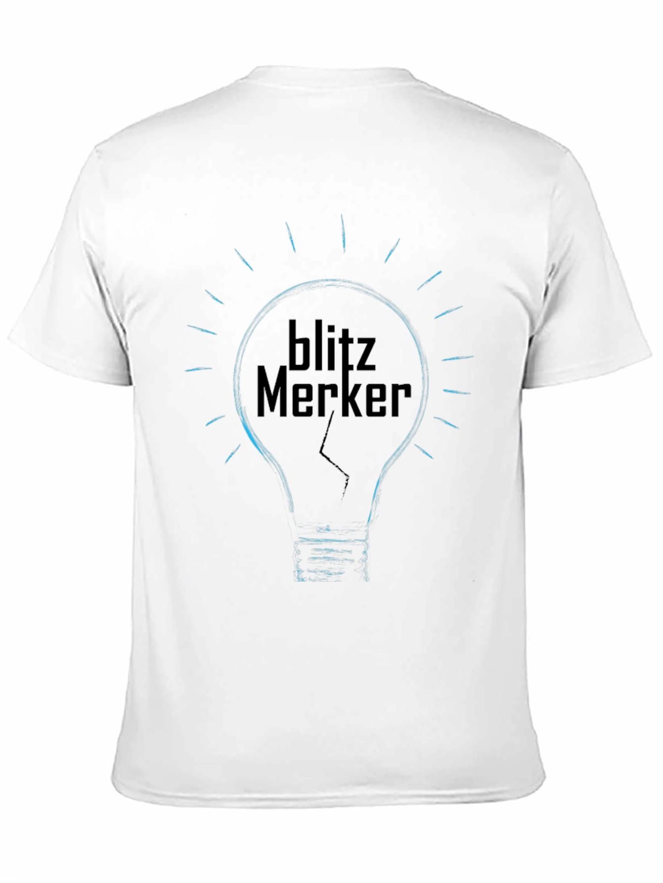Camiseta Negra Blitz Merker Diseño Bombilla
