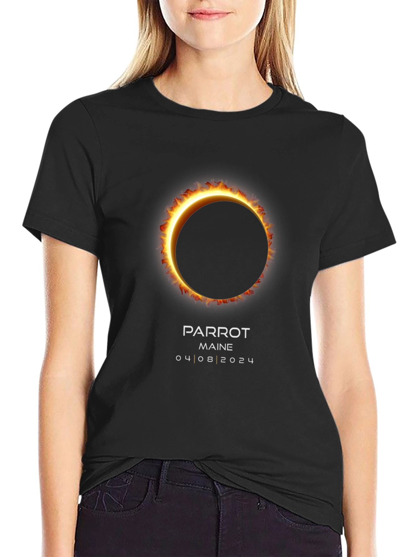 Camiseta Eclipse Solar Parrot Maine 2024