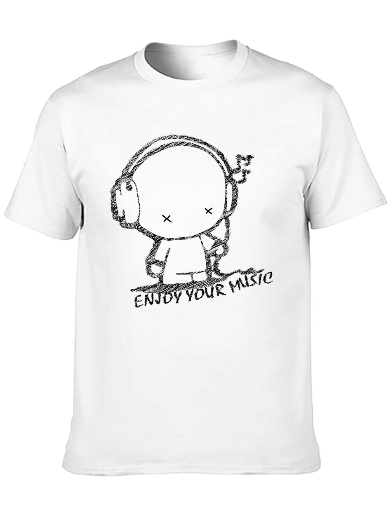 Camiseta Negra Enjoy Your Music Unisex