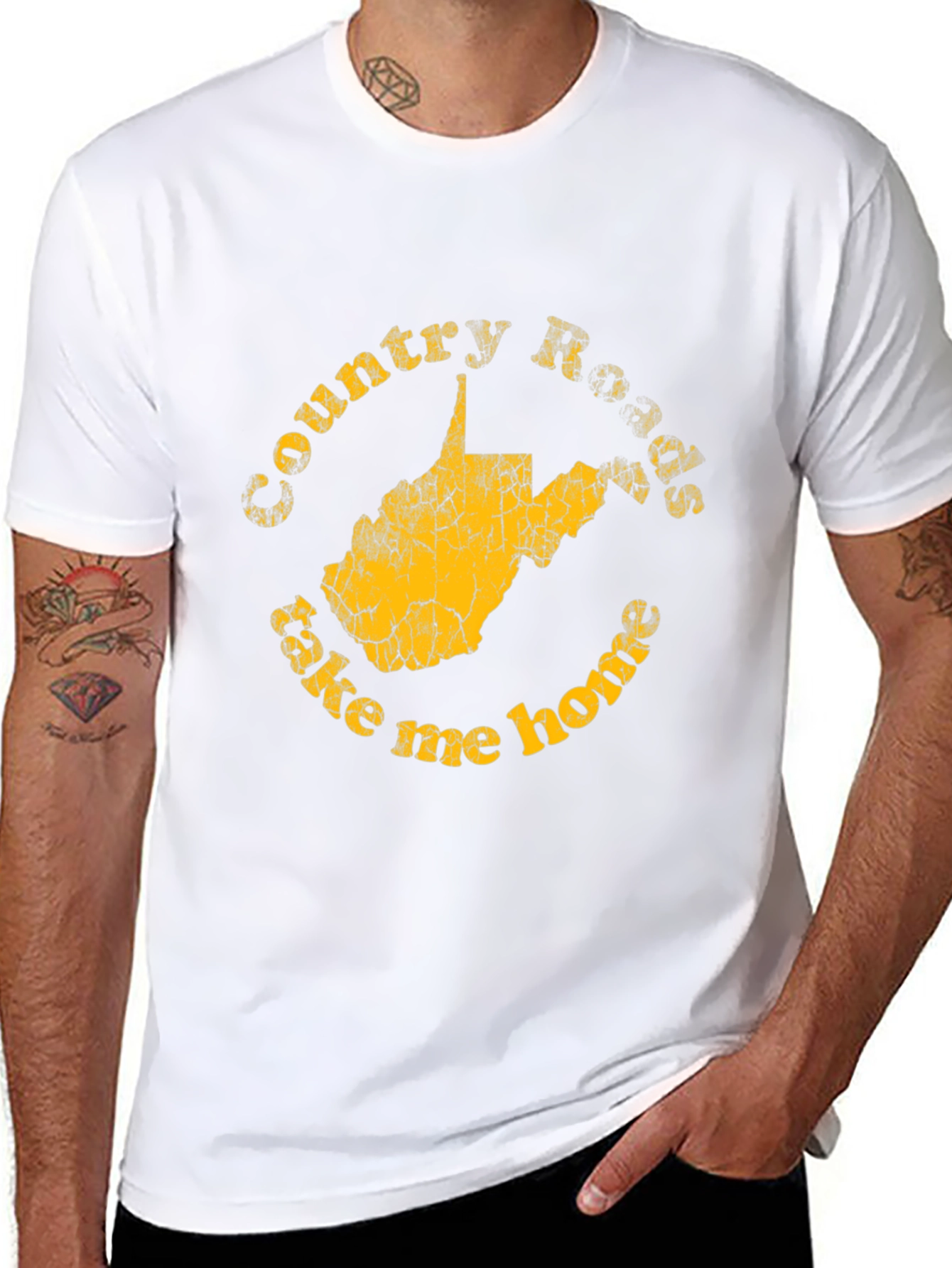 Camiseta Country Roads: West Virginia Nostálgica