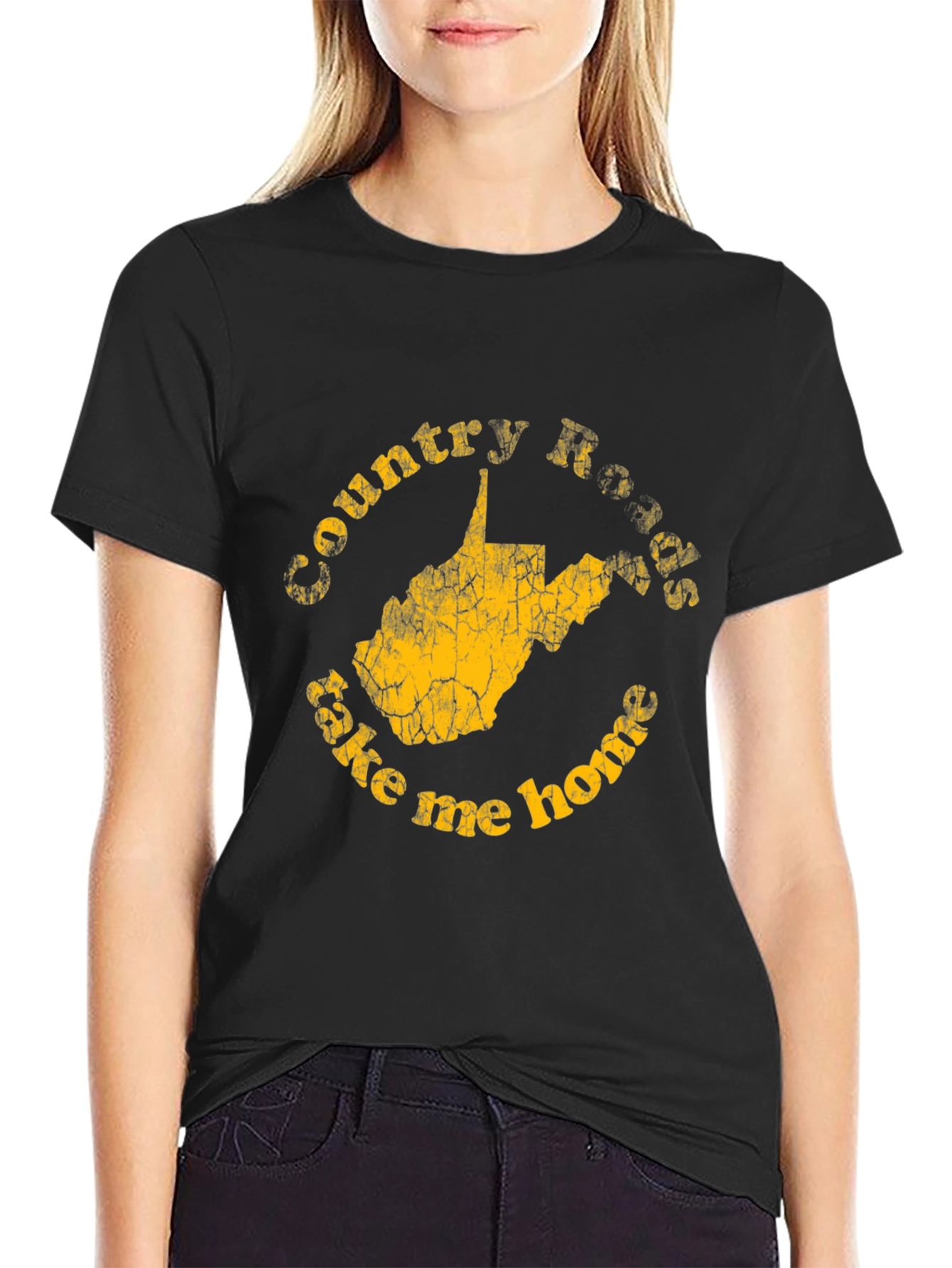 Camiseta Country Roads: West Virginia Nostálgica